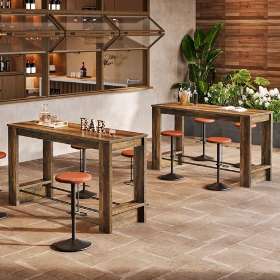 63인치 바 테이블 세트(2개), 가정용 바에 적합한  - Home Bar And Counter 리뷰 및 가격