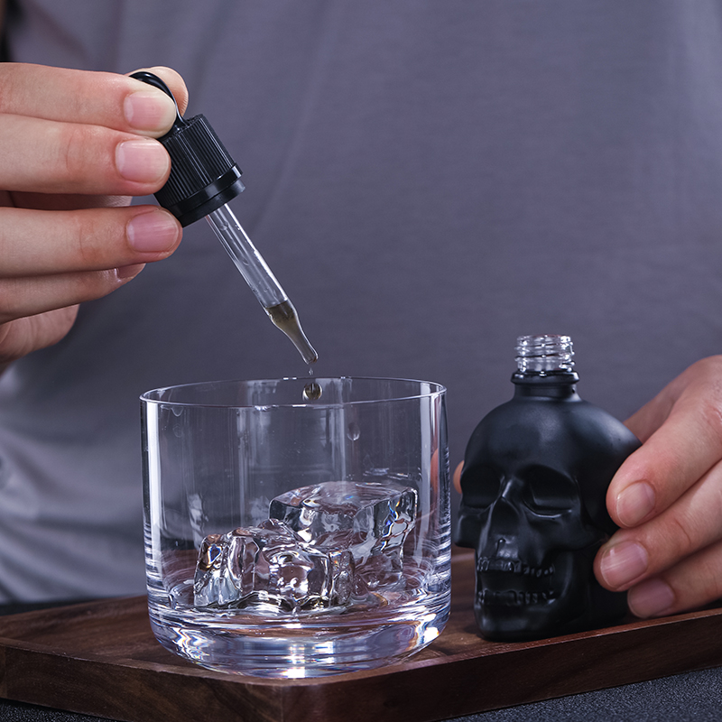 유리 스프레이 비터 드로퍼 병 스크럽 해골 비터 약용  - Bitters Bottle Set 리뷰 및 가격