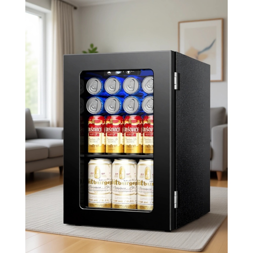 24캔 미니 냉장고, 0.6 Cu.Ft 음료 쿨러, 블 - Home Bar Shelves 리뷰 및 가격
