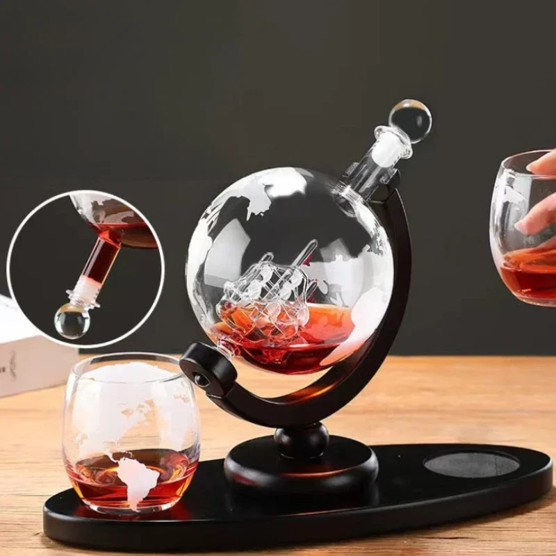 850ml 위스키 글로브 디캔터 세트 (2개의 에칭 글 - Decanter Globe Set 리뷰 및 가격