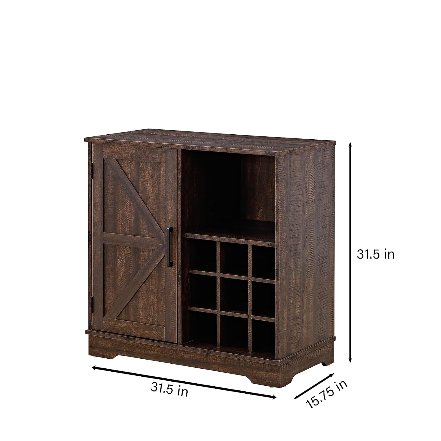 팜하우스 바 캐비닛 와인랙 유리 보관함, 슬라이딩 도어 - Home Bar And Cabinet 리뷰 및 가격