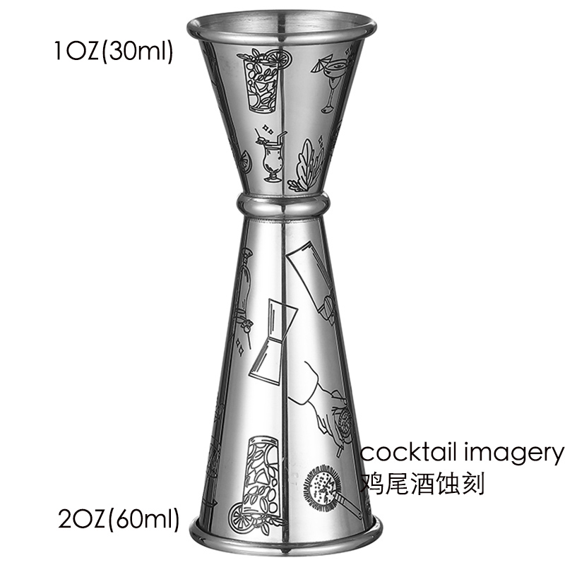 1PCS 일본식 Jigger 스테인레스 스틸 더블 칵테 - Bitters Bottle Set 리뷰 및 가격