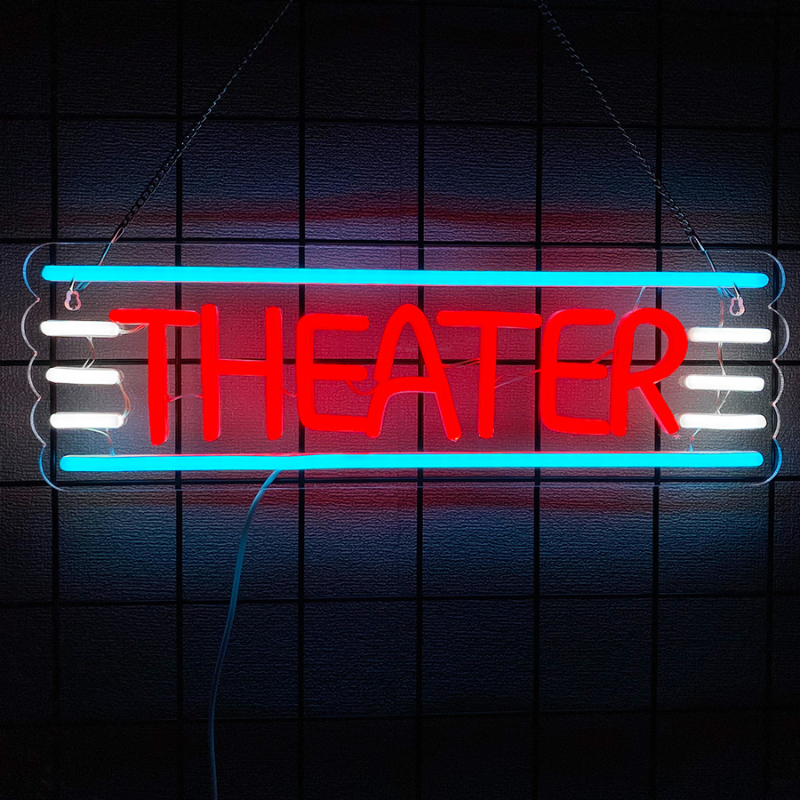벽 장식용 극장 네온사인, 홈시어터 장식용 조명 사인, - Home Bar And Theater 리뷰 및 가격