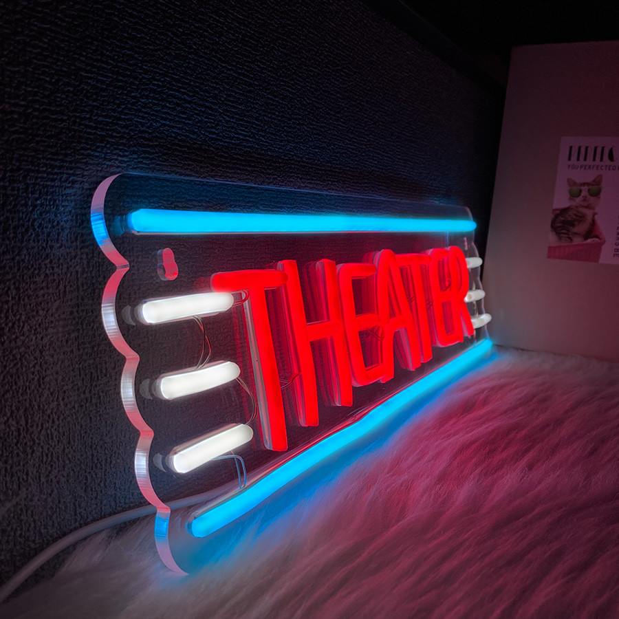 벽 장식용 극장 네온사인, 홈시어터 장식용 조명 사인, - Home Bar And Theater 리뷰 및 가격