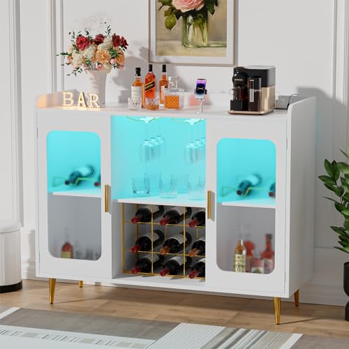전원 콘센트와 LED 조명이 있는 주류 보관 바, 와인 - Home Bar And Cabinet 리뷰 및 가격