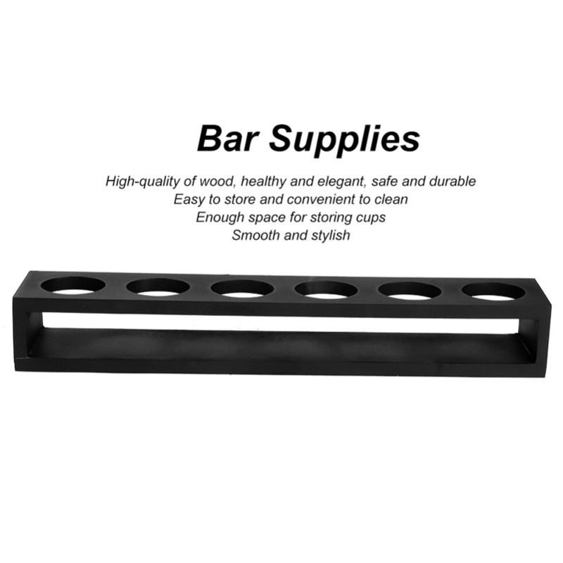 블랙 우드 와인 글라스 랙 컵 홀더 스탠드 가정용 바  - Home Bar Stand 리뷰 및 가격