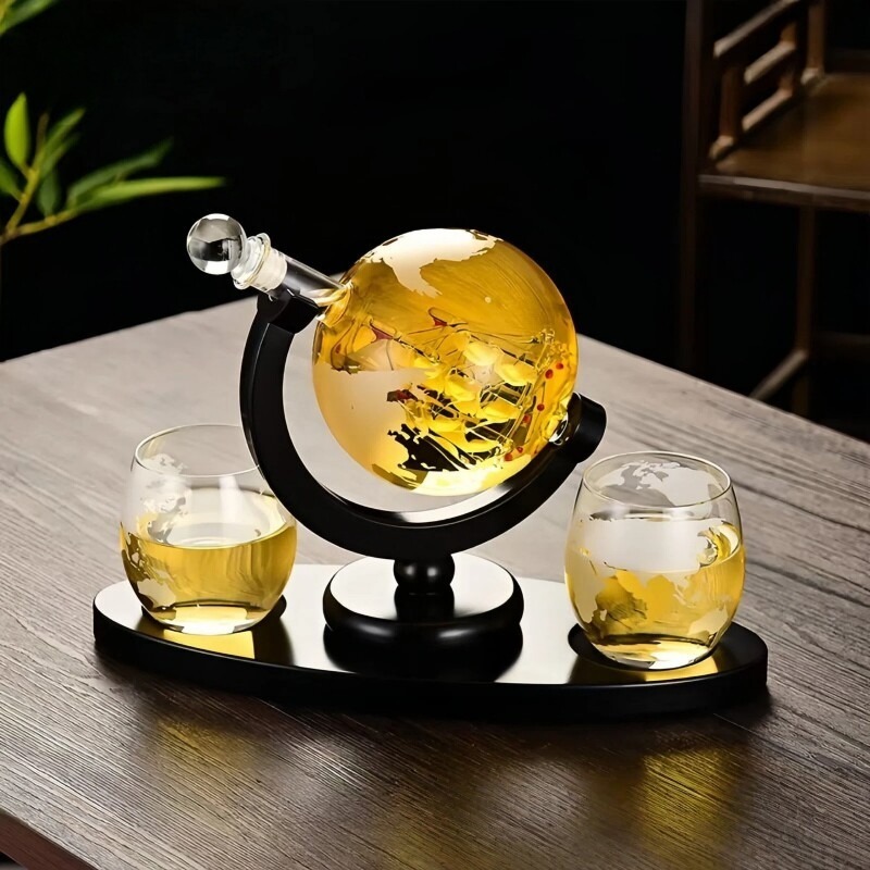 장식용 지구본 와인 디캔터 세트, 가정용 바 선물용 유 - Home Bar Stand 리뷰 및 가격