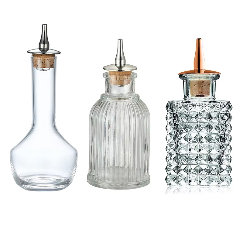 비터스 병 - 유리 빈티지 병, 대시 탑이 있는 장식용 - Bitters Bottle Set 리뷰 및 가격
