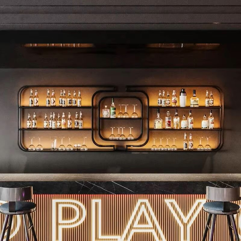 심플한 철제 와인 랙 바 카운터 디자이너 디스플레이 캐 - Home Bar And Counter 리뷰 및 가격